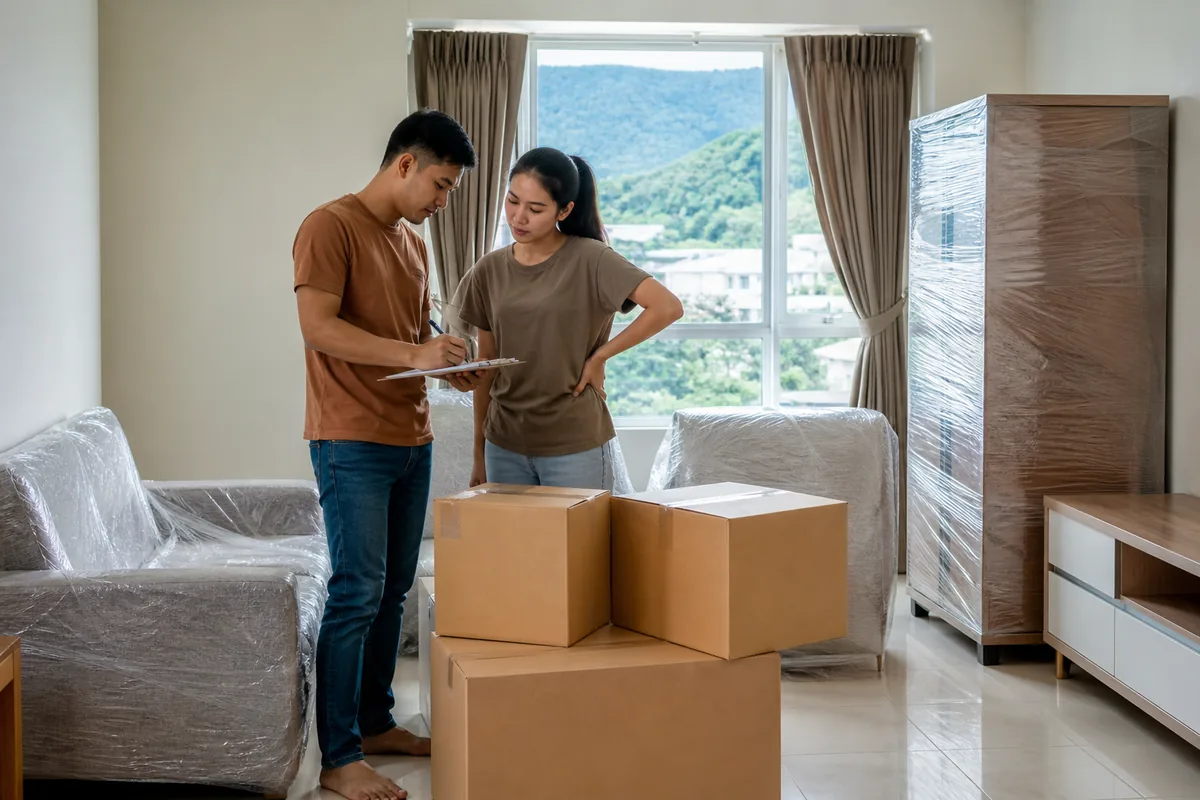 Kotak rumah dikira sebelum dibuka ketika ketibaan